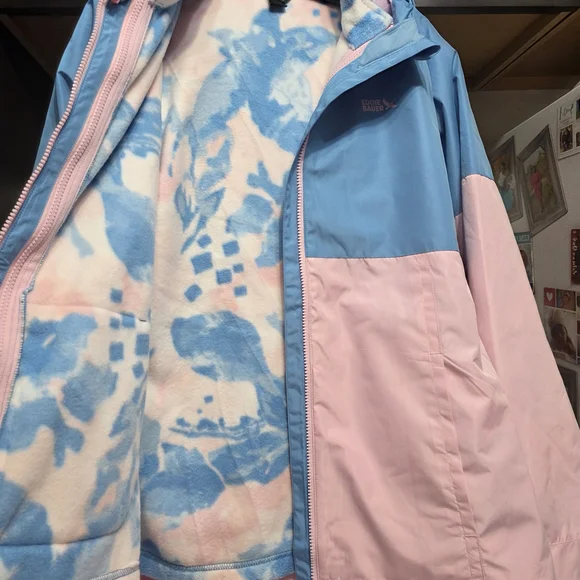 Eddie Bauer Kids Two-Tone 3 In 1Blue and Pink Jacket YOUTH girls 18/20